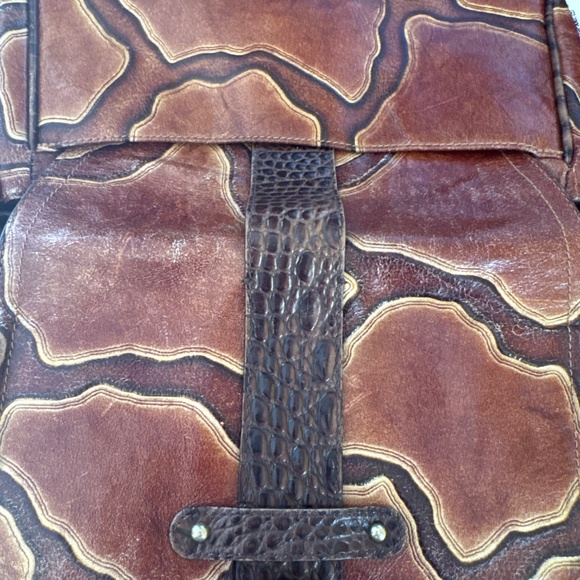 Limited Edition Brahmin croc embossed leather bag - Picture 16 of 16